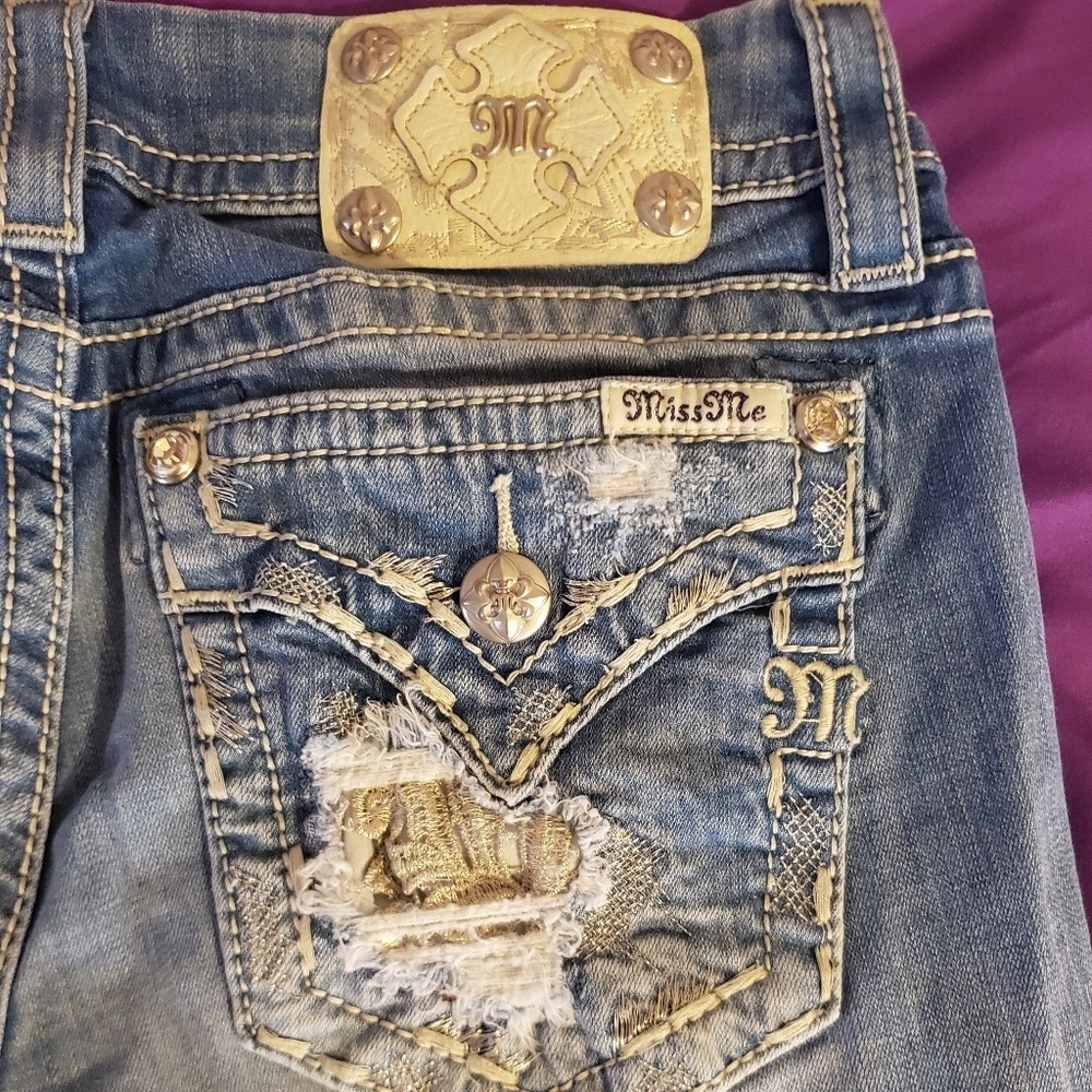 Miss Me 28 cuffed skinny jeans